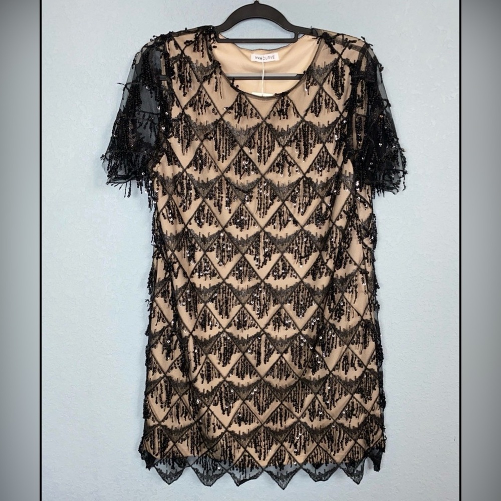 Sequin Mini Dress, 1920s Flapper Theme